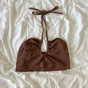 Urban Outfitters Brown Bandeau Top
